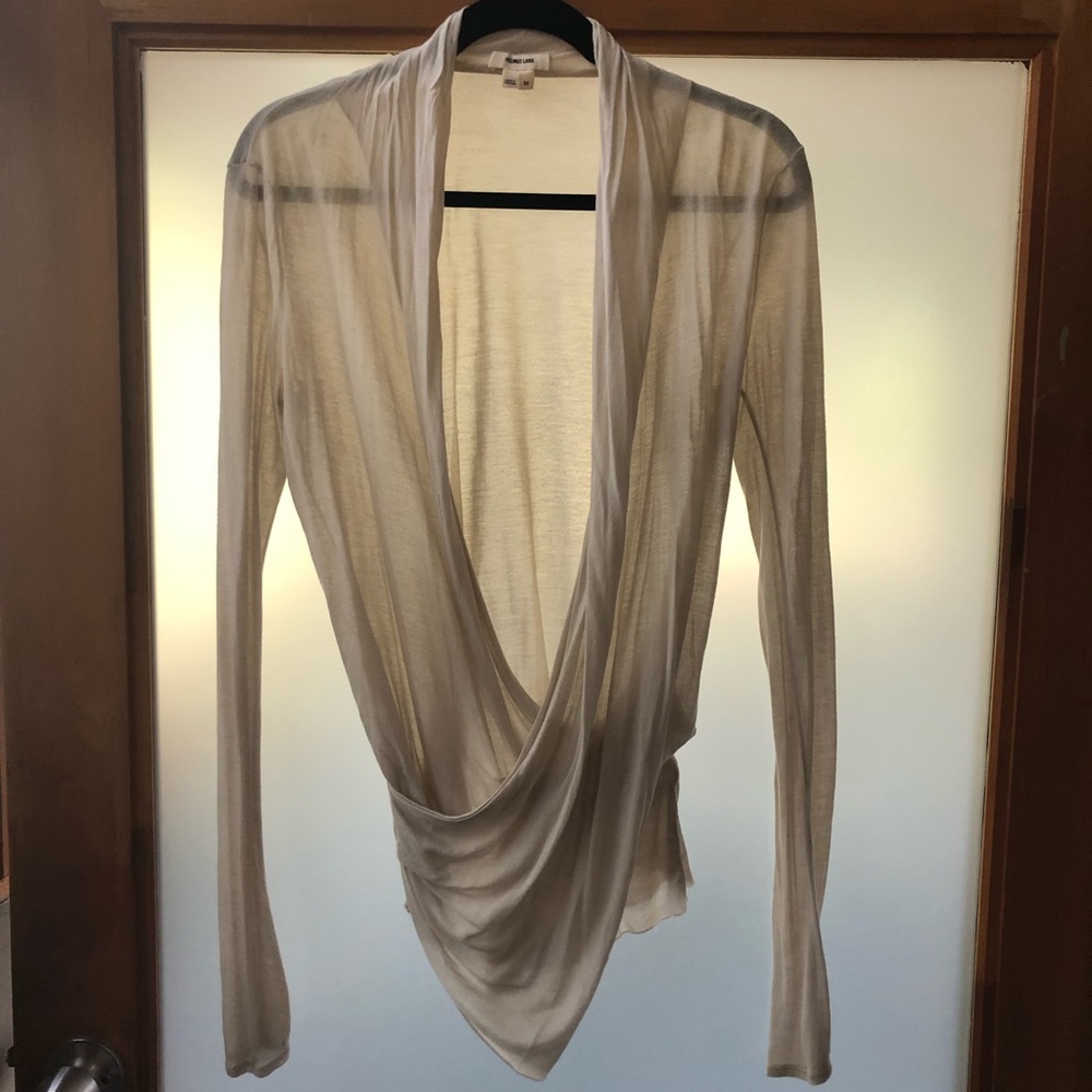 Helmet Lang drapey long sleeve